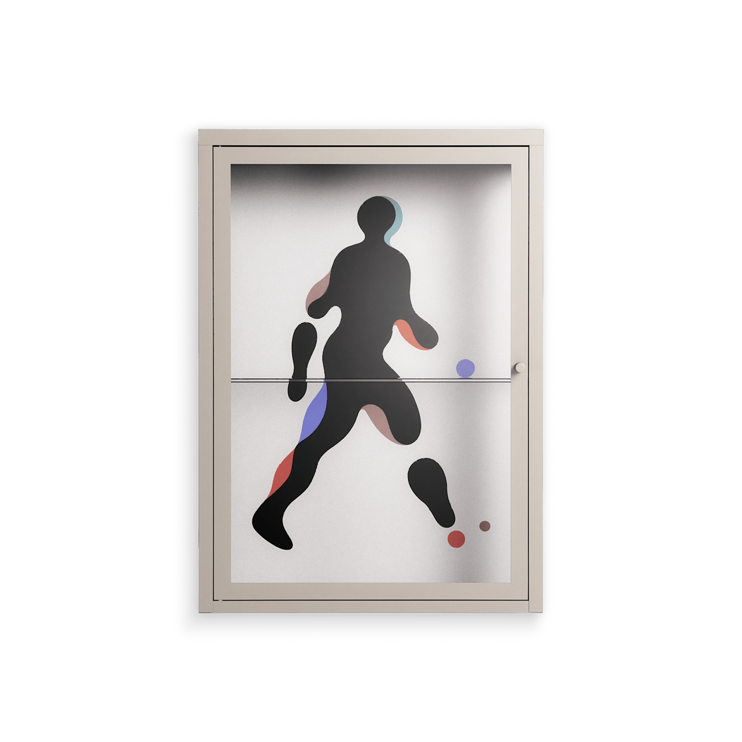 Décomposé - Wall Cabinet - David Vanadia - Pebble - Clear glass – Workdeco
