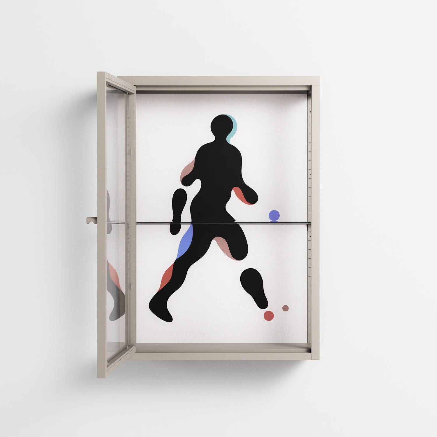 Décomposé - Wall Cabinet - David Vanadia - Pebble - Clear glass