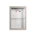 Épanoui - Wall Cabinet - David Vanadia - Pebble - Clear glass