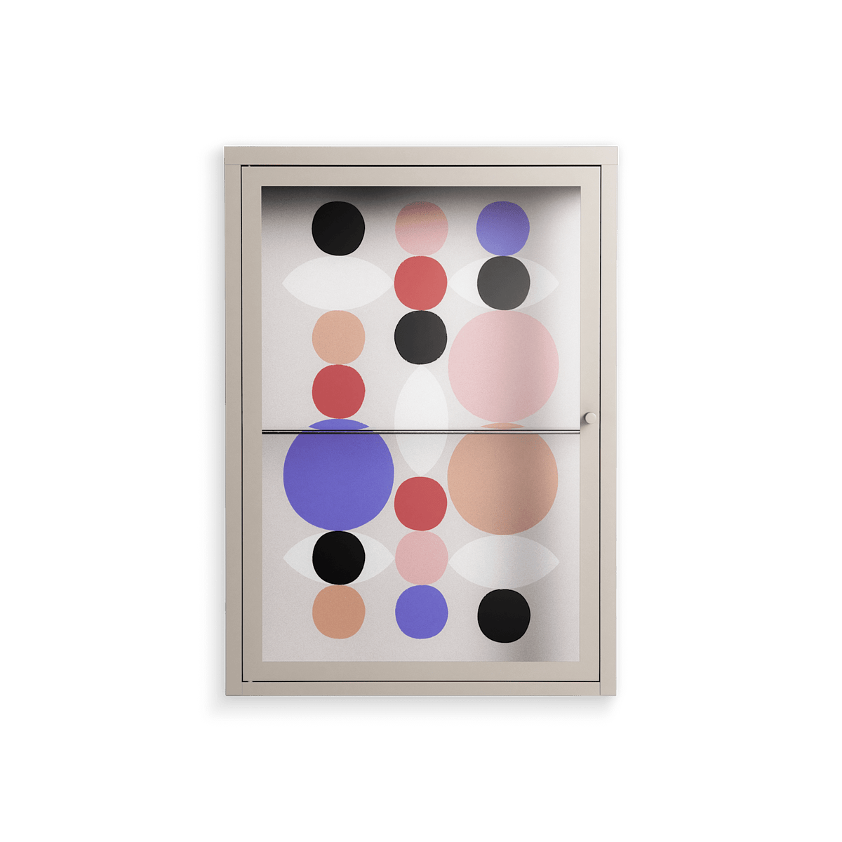 Pattern - Wall Cabinet - David Vanadia - Pebble - Clear glass