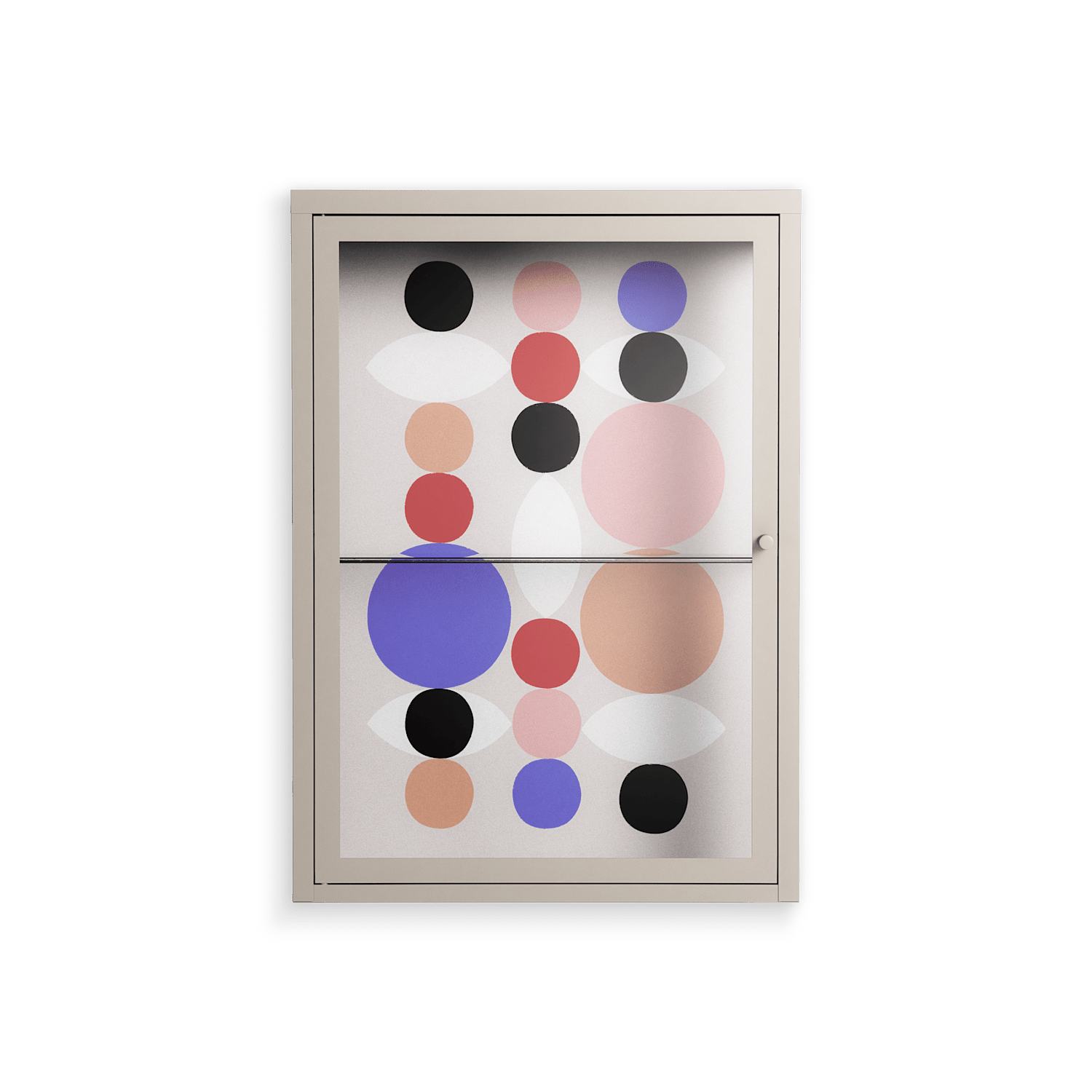 Pattern - Wall Cabinet - David Vanadia - Pebble - Clear glass