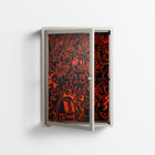 Wottosque Red - Wall Cabinet - Craig Watkins - Pebble - Clear glass