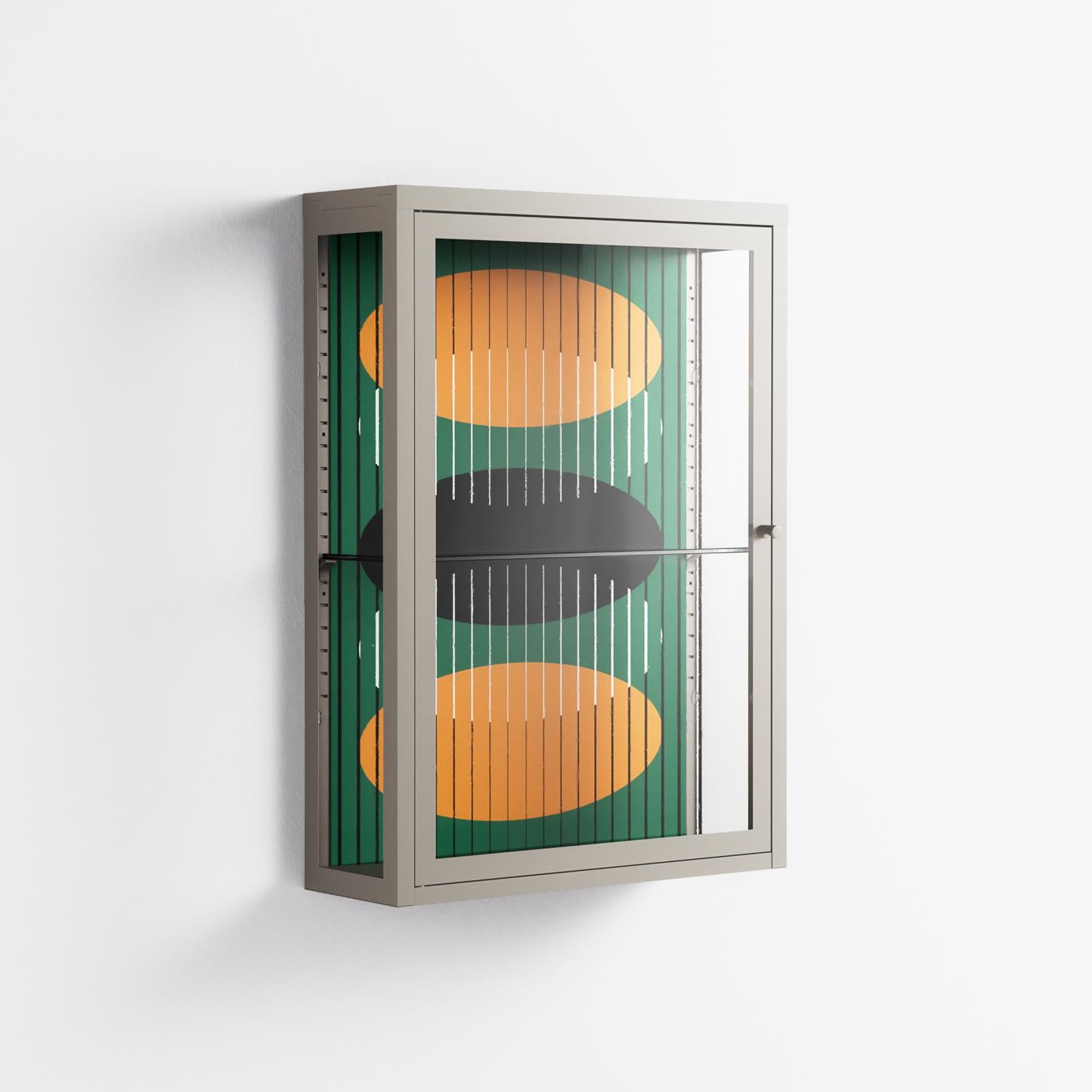 Soul Split - Wall Cabinet - Oluwasheyi Adebayo - Pebble - Clear glass