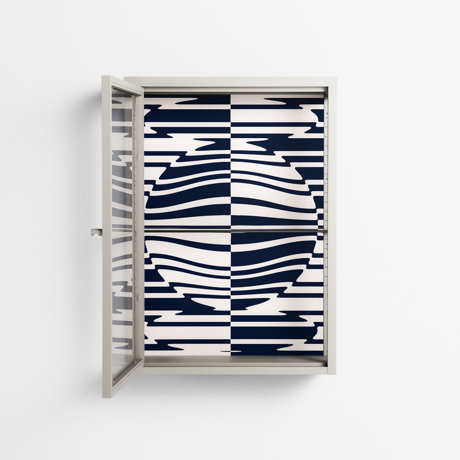 Wave Lens - Wall Cabinet - Oluwasheyi Adebayo - Pebble - Clear glass