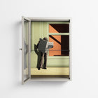 Anonymous Reader - Wall Cabinet - Kristin Eriksson - Pebble - Clear glass