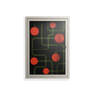 Floral Pipes - Wall Cabinet - Kristin Eriksson - Pebble - Clear glass