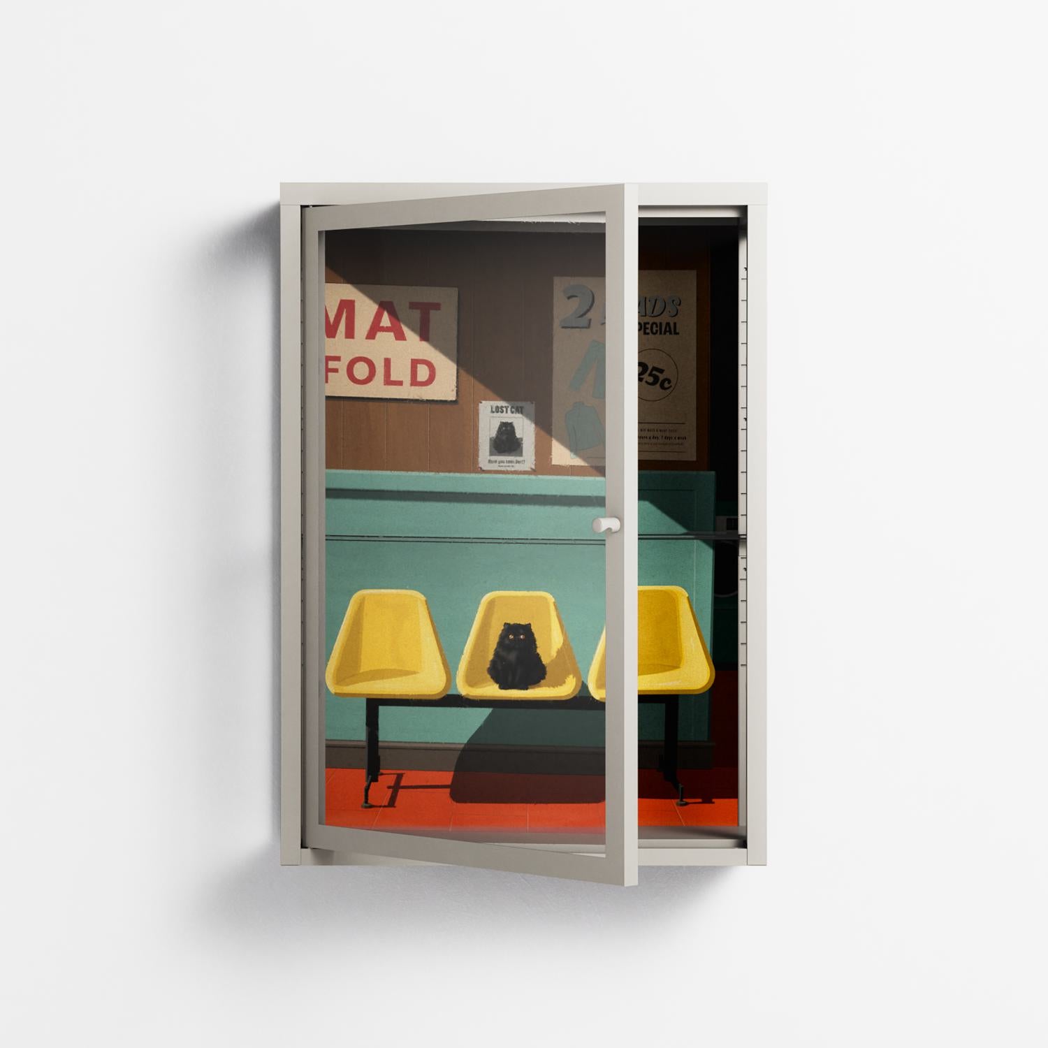 Have You Seen Bert - Wall Cabinet - Kristin Eriksson - Pebble - Clear glass