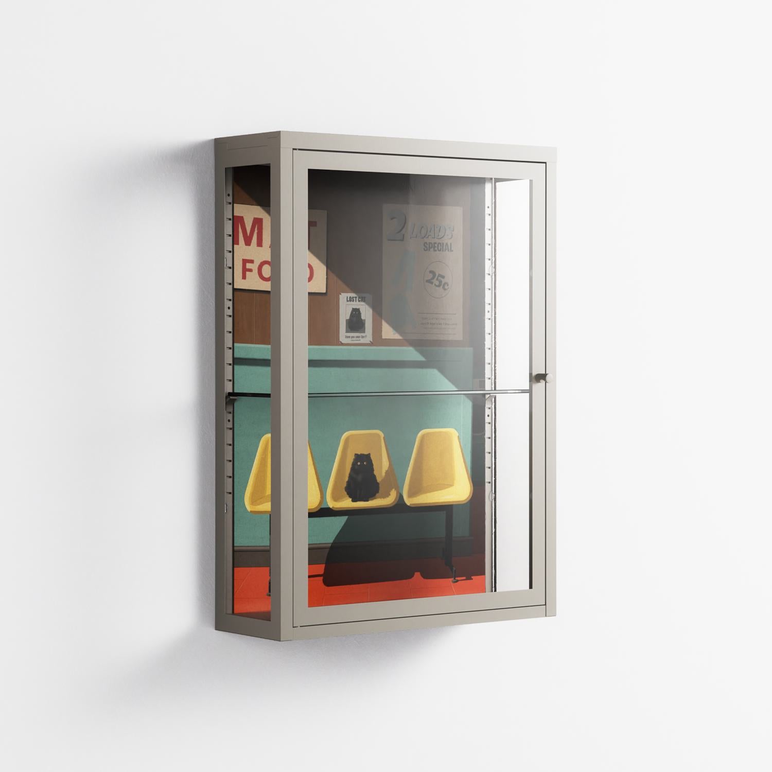Have You Seen Bert - Wall Cabinet - Kristin Eriksson - Pebble - Clear glass