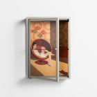 Women In Ballchair - Wall Cabinet - Kristin Eriksson - Pebble - Clear glass