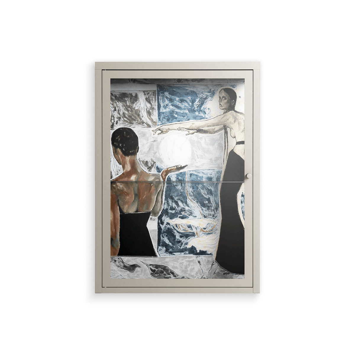 Balance - Wall Cabinet - Sophie Goudman-Peachey - Pebble - Clear glass