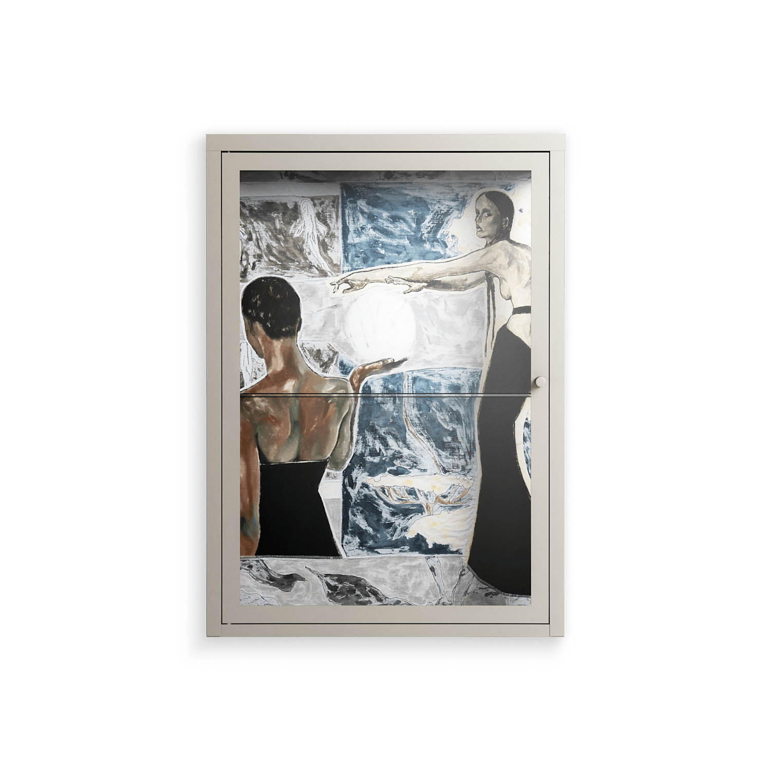 Balance - Wall Cabinet - Sophie Goudman-Peachey - Pebble - Clear glass