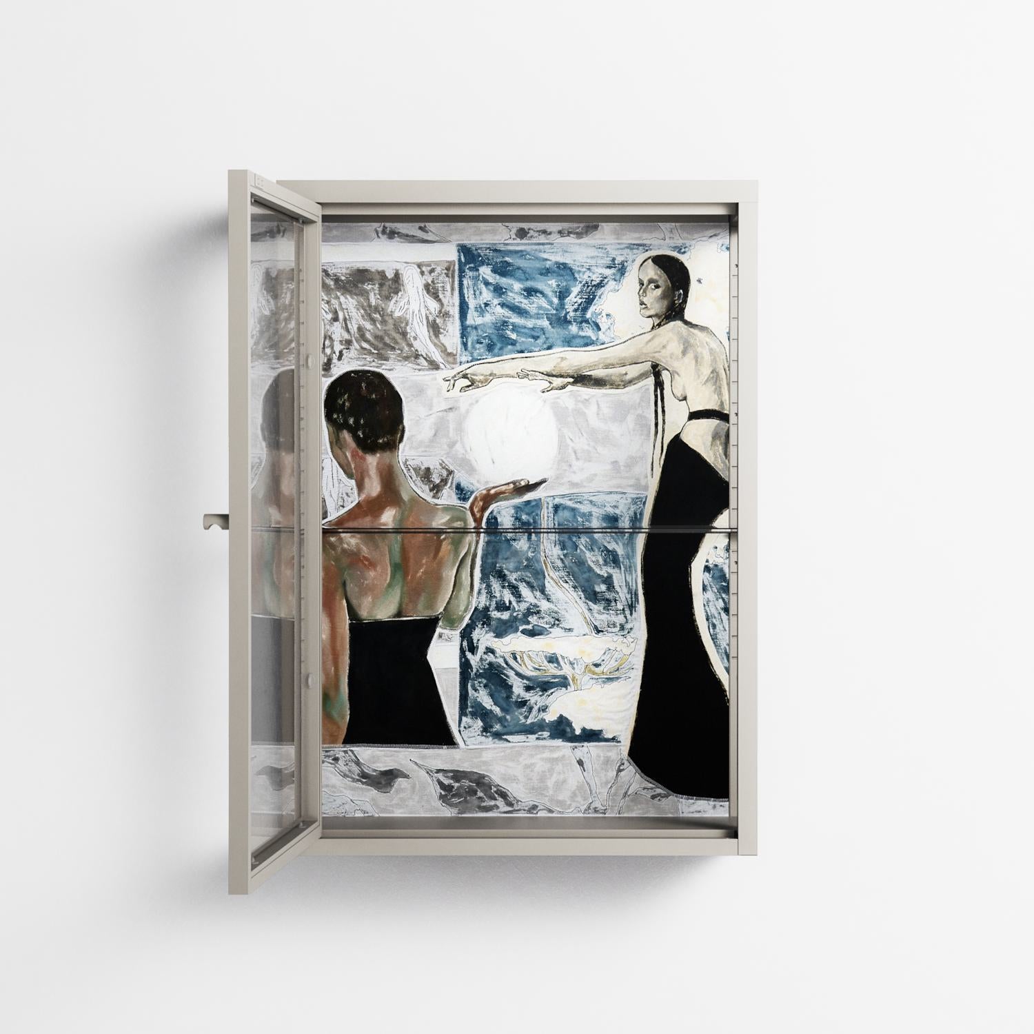 Balance - Wall Cabinet - Sophie Goudman-Peachey - Pebble - Clear glass