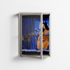 Blue Velvet - Wall Cabinet - Sophie Goudman-Peachey - Pebble - Clear glass
