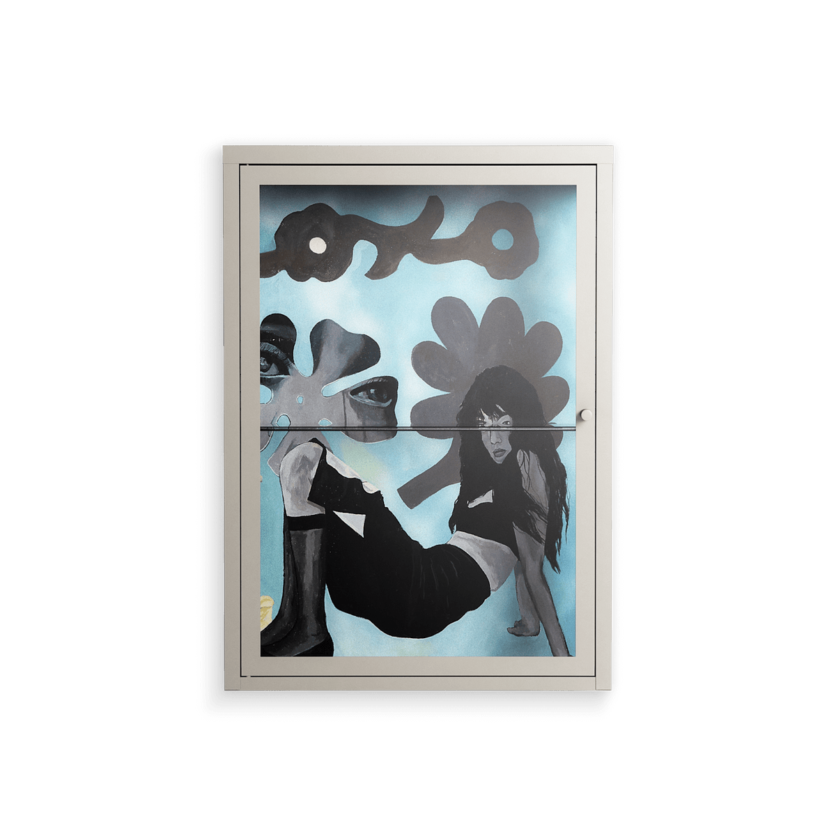 Day Dream - Wall Cabinet - Sophie Goudman-Peachey - Pebble - Clear glass