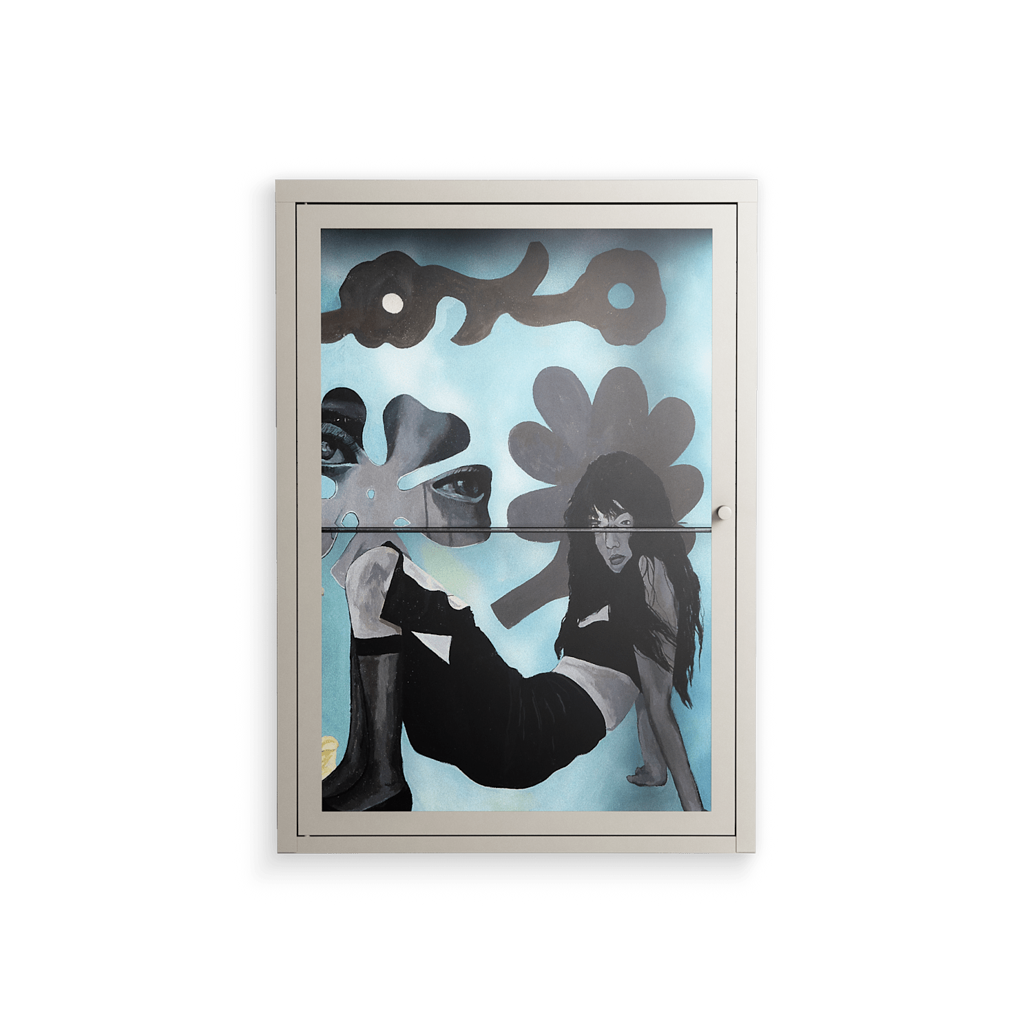 Day Dream - Wall Cabinet - Sophie Goudman-Peachey - Pebble - Clear glass