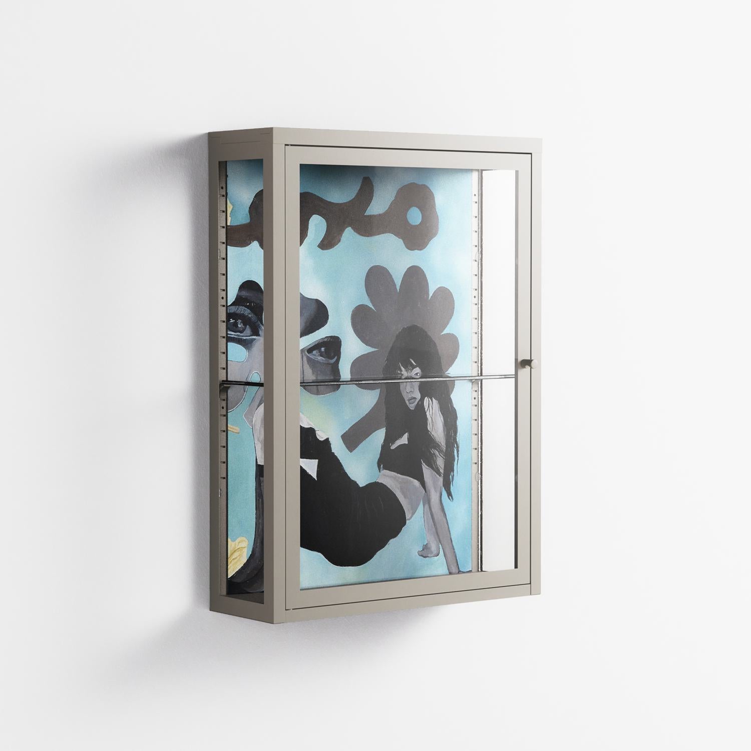 Day Dream - Wall Cabinet - Sophie Goudman-Peachey - Pebble - Clear glass