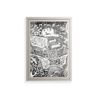 Flight Of Fancy - Wall Cabinet - Diana Catchpole - Pebble - Clear glass