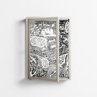 Flight Of Fancy - Wall Cabinet - Diana Catchpole - Pebble - Clear glass