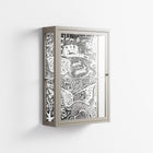 Flight Of Fancy - Wall Cabinet - Diana Catchpole - Pebble - Clear glass