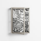 Flight Of Fancy 3 - Wall Cabinet - Diana Catchpole - Pebble - Clear glass