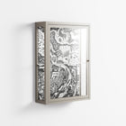 Flight Of Fancy 3 - Wall Cabinet - Diana Catchpole - Pebble - Clear glass
