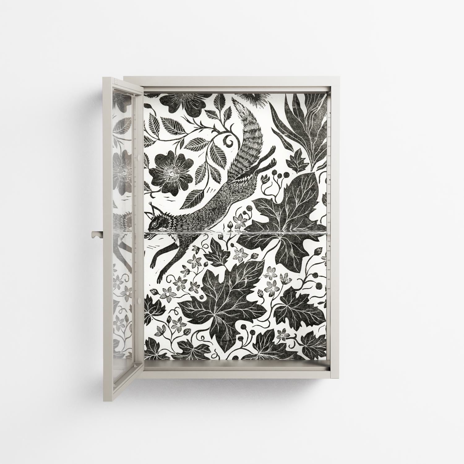 Ode to Summer 4 - Wall Cabinet - Diana Catchpole - Pebble - Clear glass