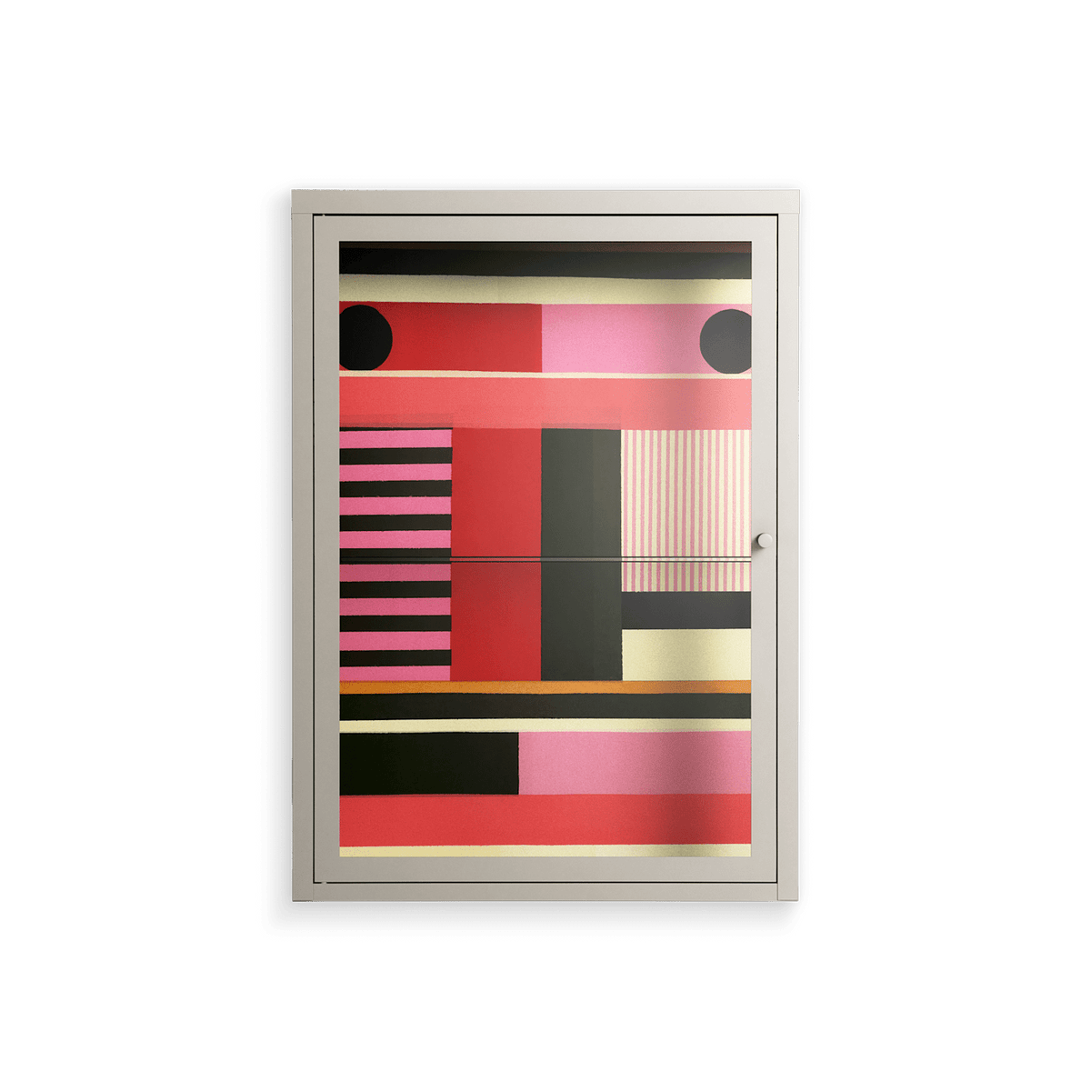 Harmonic - Wall Cabinet - Rikki Hewitt - Pebble - Clear glass