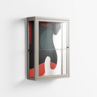 Plume - Wall Cabinet - Rikki Hewitt - Pebble - Clear glass