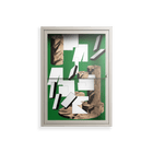 Paisaje - Wall Cabinet - Naia Escribano - Pebble - Clear glass