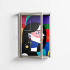 Chained To Perception - Wall Cabinet - Mathilda Kienast - Pebble - Clear glass