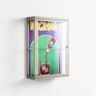 Negroni - Wall Cabinet - Mathilda Kienast - Pebble - Clear glass