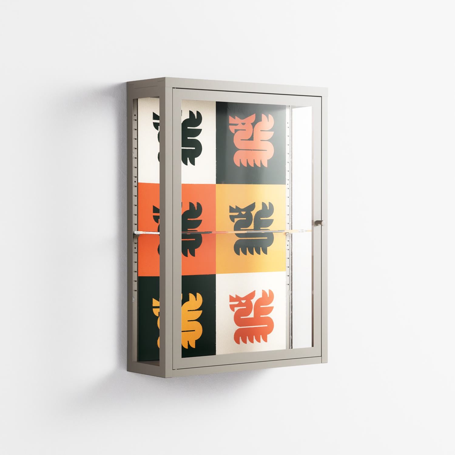 Draconicon - Wall Cabinet - Ethan Fender - Pebble - Clear glass