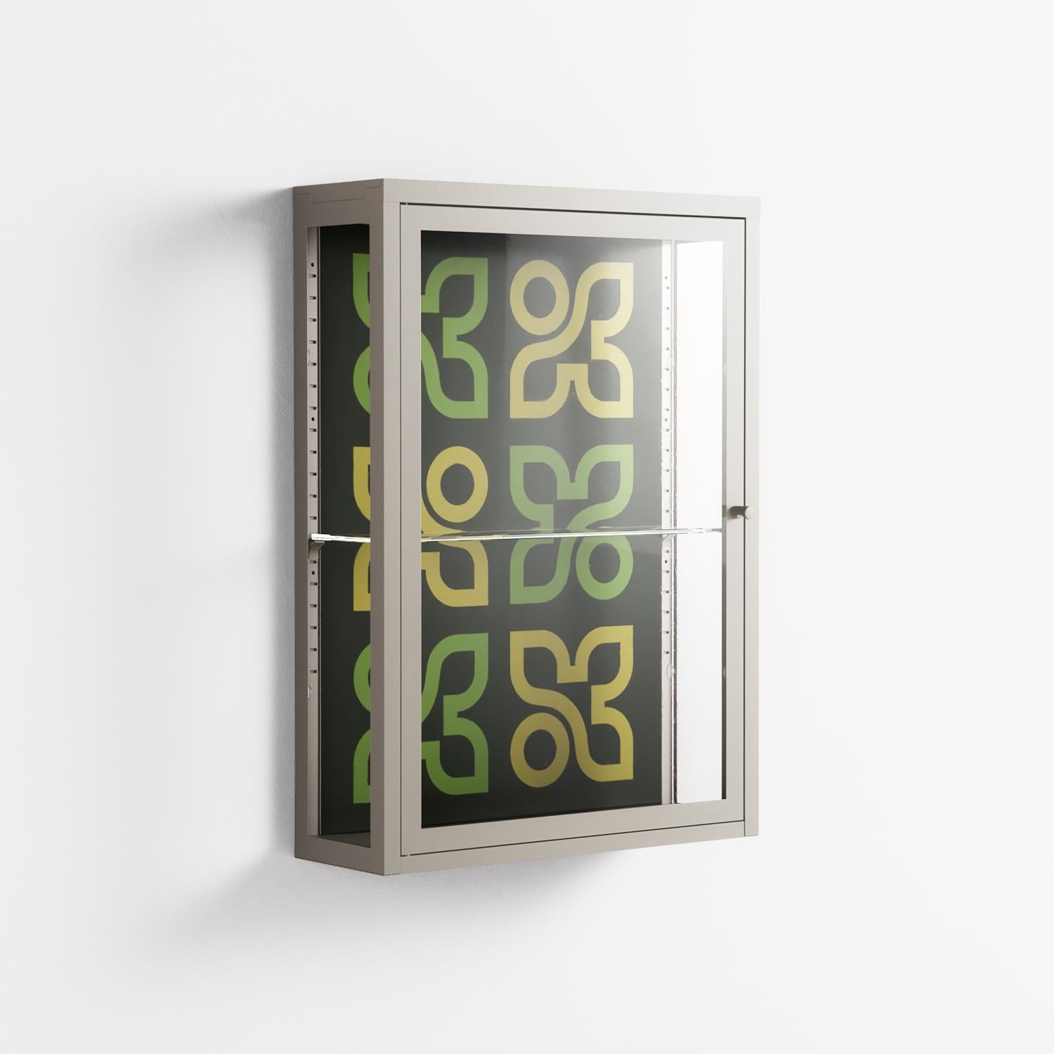 Ultra Bloom - Wall Cabinet - Ethan Fender - Pebble - Clear glass