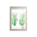 Bouquets - Wall Cabinet - Lydia Greaves - Pebble - Clear glass