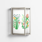 Bouquets - Wall Cabinet - Lydia Greaves - Pebble - Clear glass