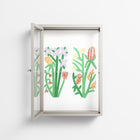 Bouquets - Wall Cabinet - Lydia Greaves - Pebble - Clear glass