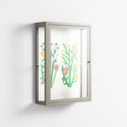 Bouquets - Wall Cabinet - Lydia Greaves - Pebble - Clear glass