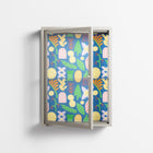Shapes Blue - Wall Cabinet - Lydia Greaves - Pebble - Clear glass
