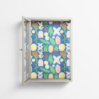 Shapes Blue - Wall Cabinet - Lydia Greaves - Pebble - Clear glass