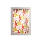 Cats - Wall Cabinet - Lydia Greaves - Pebble - Clear glass