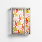 Cats - Wall Cabinet - Lydia Greaves - Pebble - Clear glass