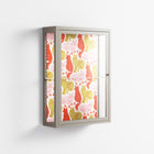 Cats - Wall Cabinet - Lydia Greaves - Pebble - Clear glass