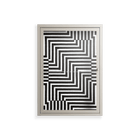 Rectangle In Rectangle - Wall Cabinet - Guido De Boer - Pebble - Clear glass