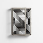 Rectangle In Rectangle - Wall Cabinet - Guido De Boer - Pebble - Clear glass