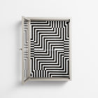 Rectangle In Rectangle - Wall Cabinet - Guido De Boer - Pebble - Clear glass