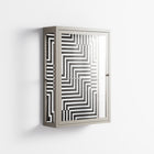 Rectangle In Rectangle - Wall Cabinet - Guido De Boer - Pebble - Clear glass