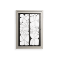 White Flowers - Wall Cabinet - Konrad Blaszczyk - Pebble - Overlay Glass