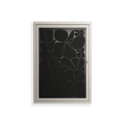 Black Flower - Wall Cabinet - Konrad Blaszczyk - Pebble - Overlay Glass