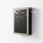 Black Cat - Wall Cabinet - Konrad Blaszczyk - Pebble - Overlay Glass