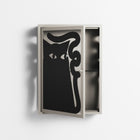 Black Cat - Wall Cabinet - Konrad Blaszczyk - Pebble - Overlay Glass